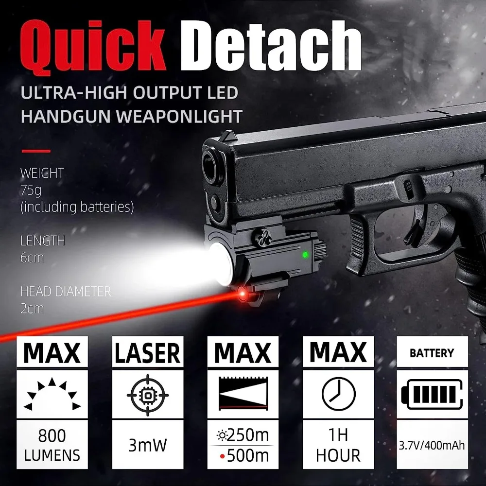 800 lumenów Taktyczna latarka  – Timing Light Gun recenzja i cena