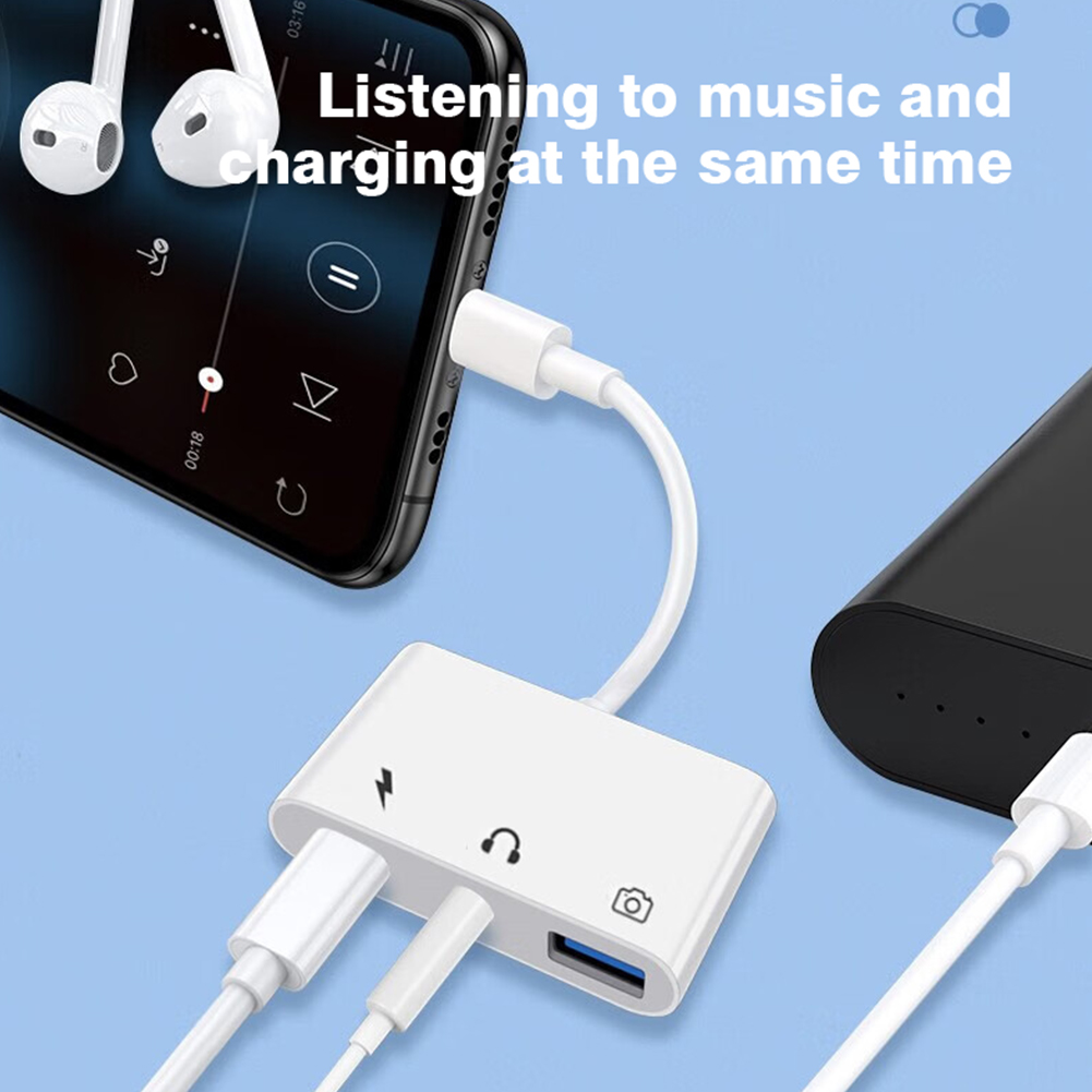 Adapter 3 w 1 Lightning na USB – Transmission Jack Adapter recenzja i cena