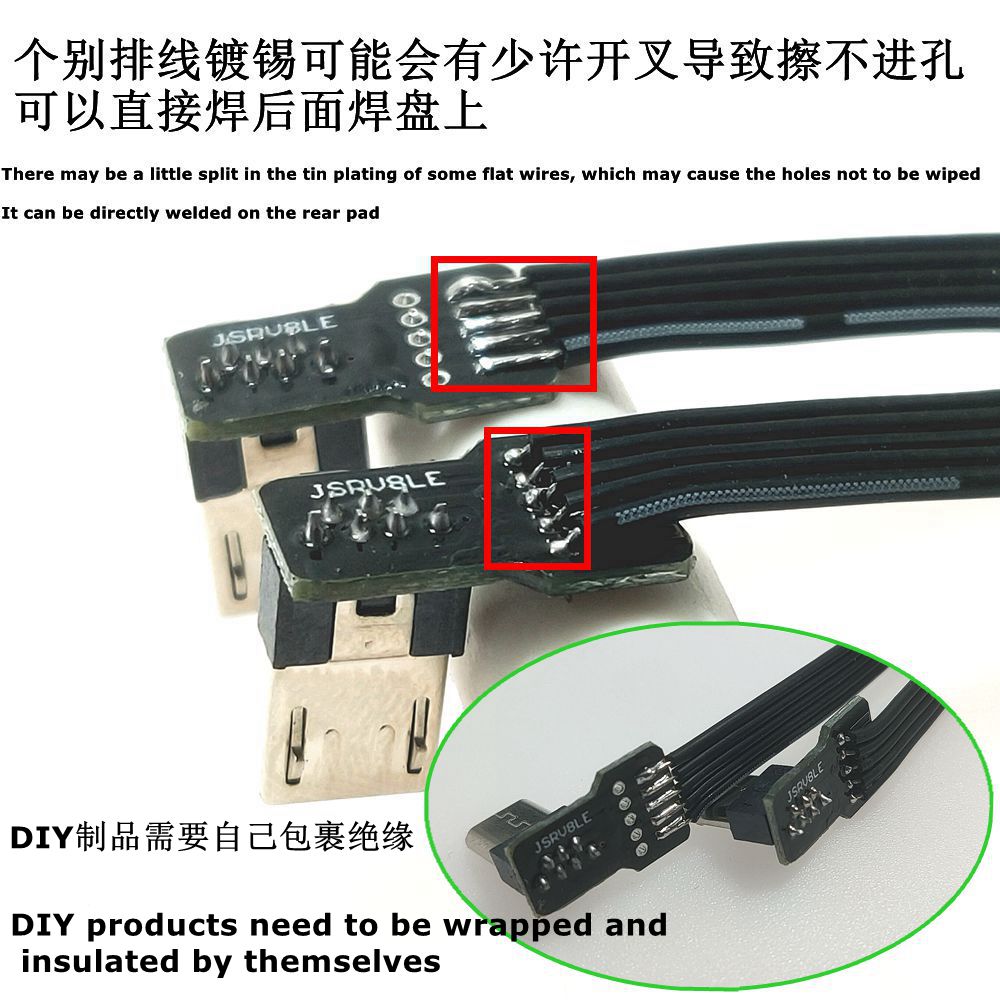 2 SZT. DIY mini USB 2.0 Wtyk M – Transmission Jack Adapter recenzja i cena